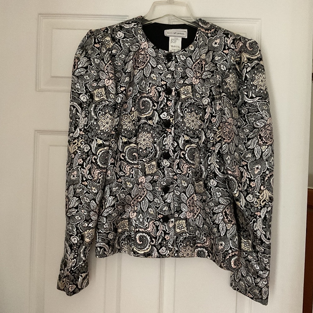 Vintage Scott McClintock get your 80’s/90’s on evening jacket